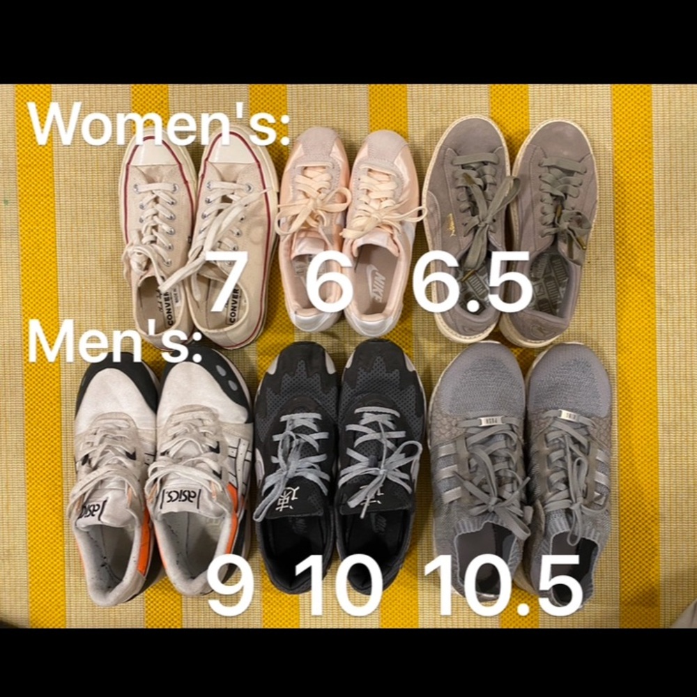 Lot of 6 shoes womens mens